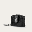 Rev purse, black croco